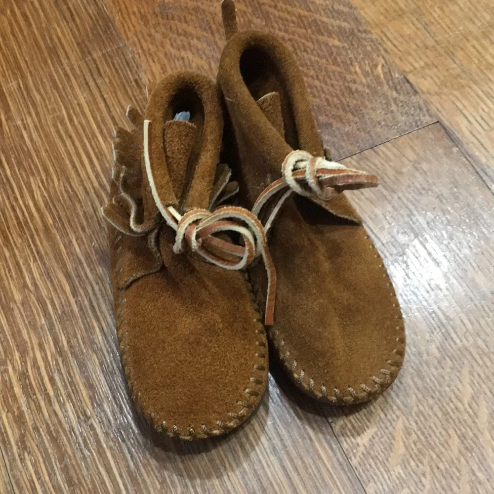 Vintage Kids Moccasin Shoes